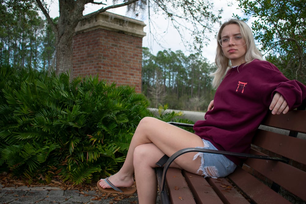 Image of Joy Arbor Burgundy Sweater