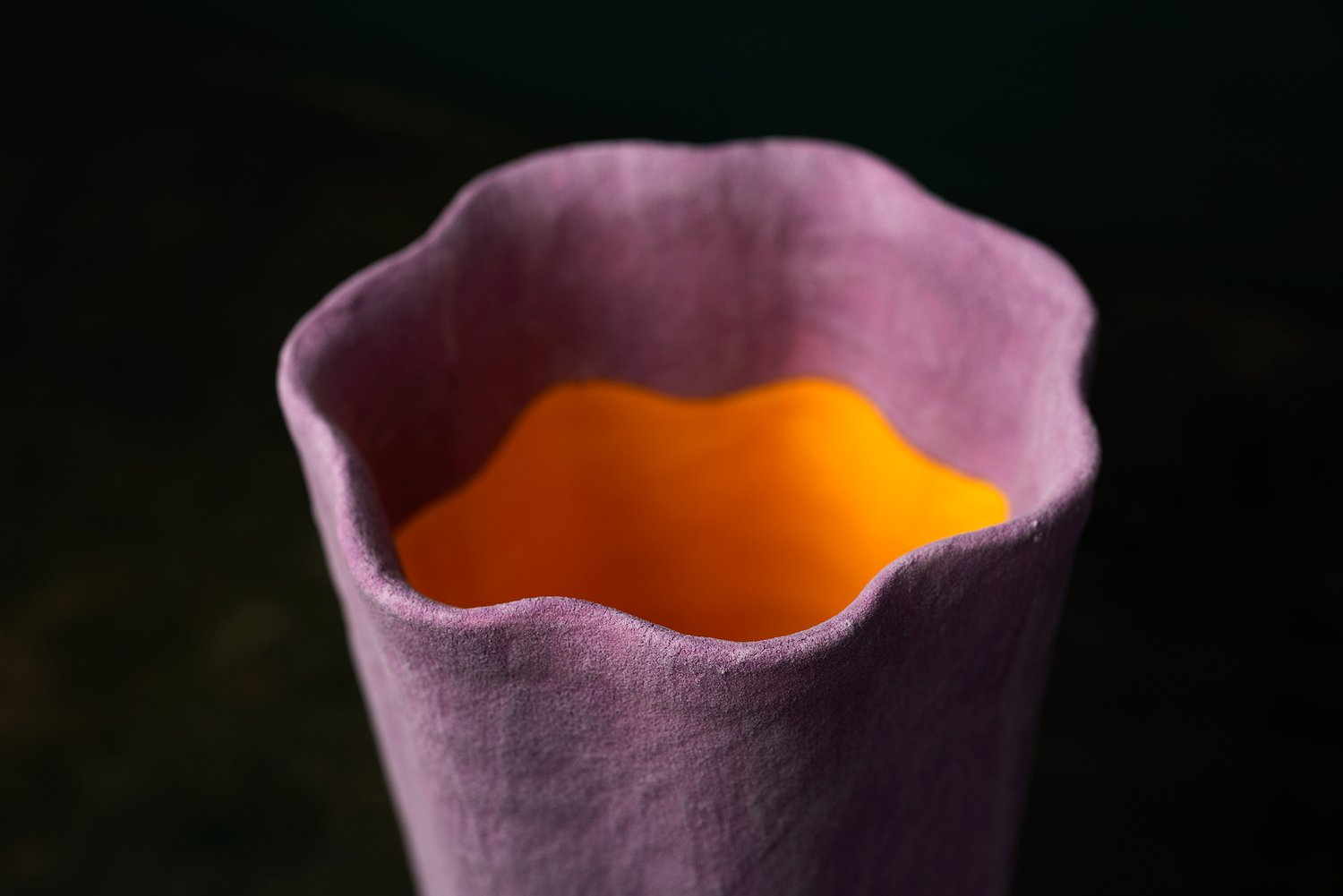 Image of Violet Fluted Vase