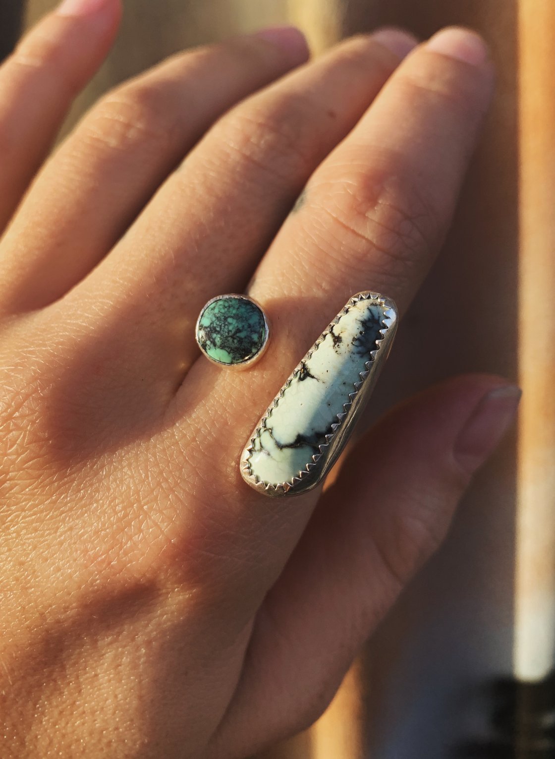 Image of Variscite + Turquoise Double Bezel