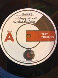 Image of Sloppy Seconds "Live: No Time for Tuning " TEST PRESS