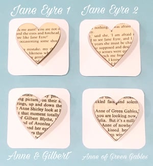 Image of Bookish Heart Brooches