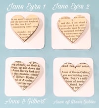 Image 4 of Bookish Heart Brooches