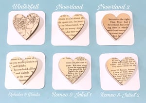 Image of Bookish Heart Brooches
