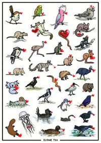 Australian Animals (A2 320gsm Poster)