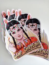 Image 2 of Wednesday Addams (Camp Chippewa) Vinyl Sticker 