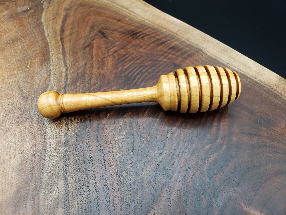 Image of Traditional Cherry Wood Honey Dipper