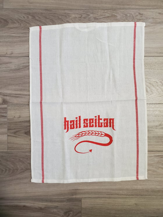 Image of Hail Seitan Tea Towel