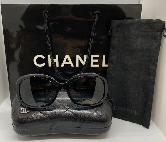 Chanel Black Bow Sunglasses