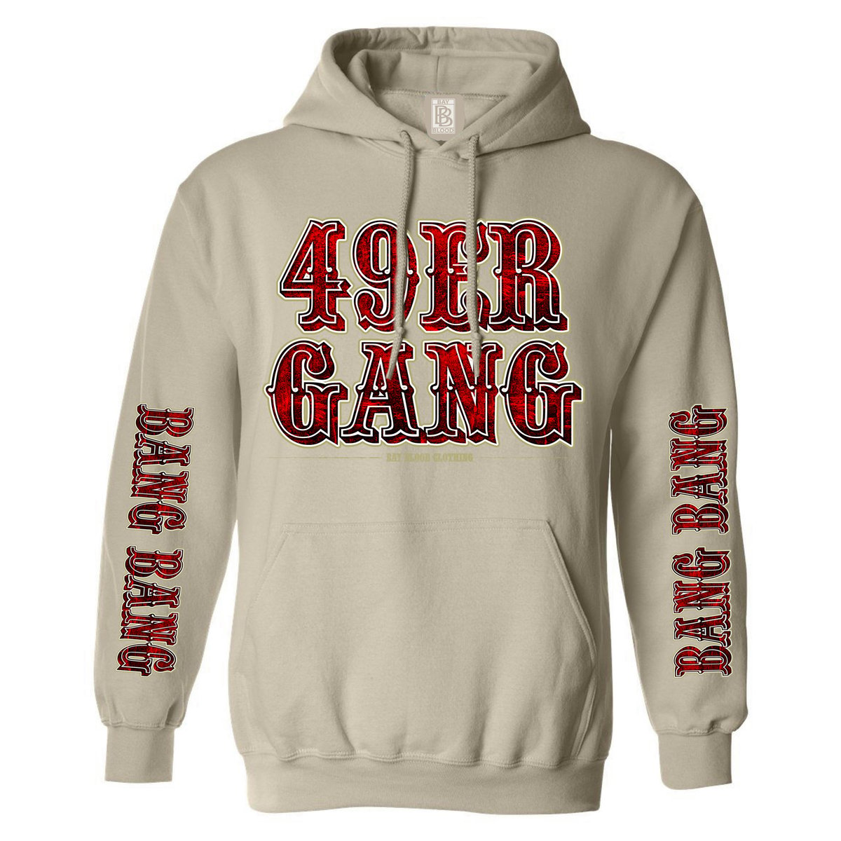 49ER GANG Hoodie (khaki) / Bay Blood Clothing