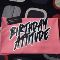 Image 1 of Birthday Attitude (black with white outline )