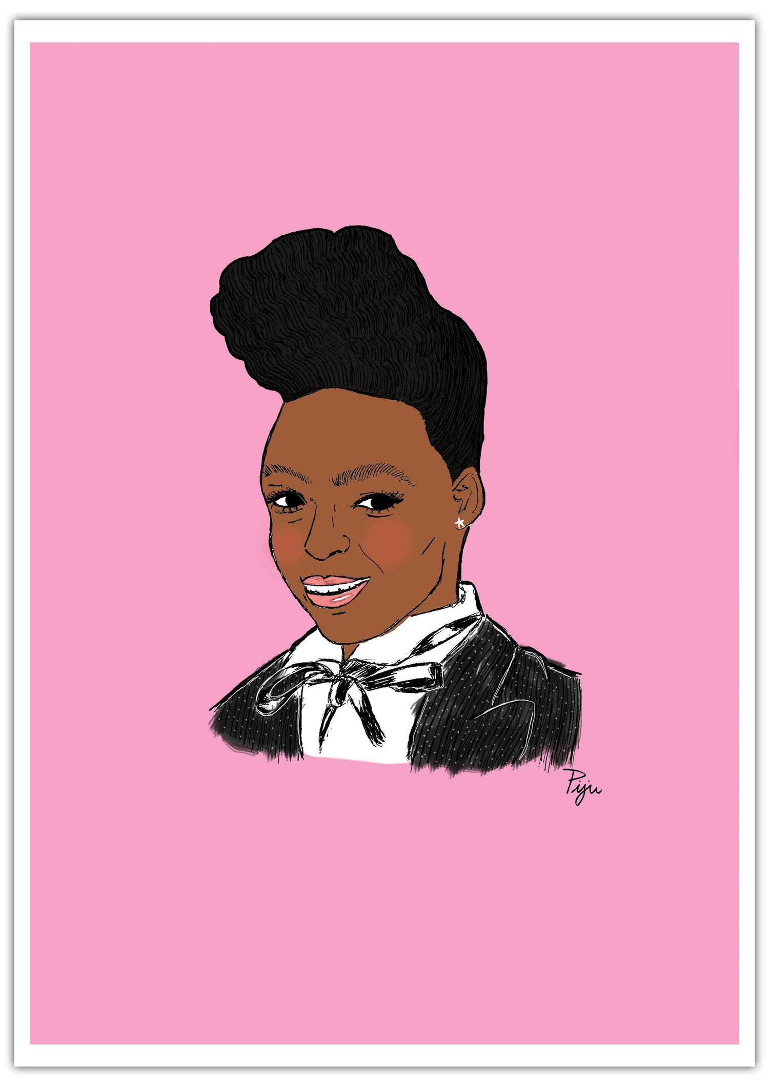 Image of "Janelle Monae"- A4 Print (21cm X 29.7cm)