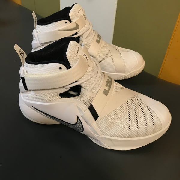 Image of Nike Lebron 9 Soldiers White and Black