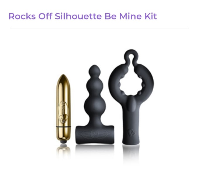 Image of Rocks Off Silhouette Be Mine Kit
