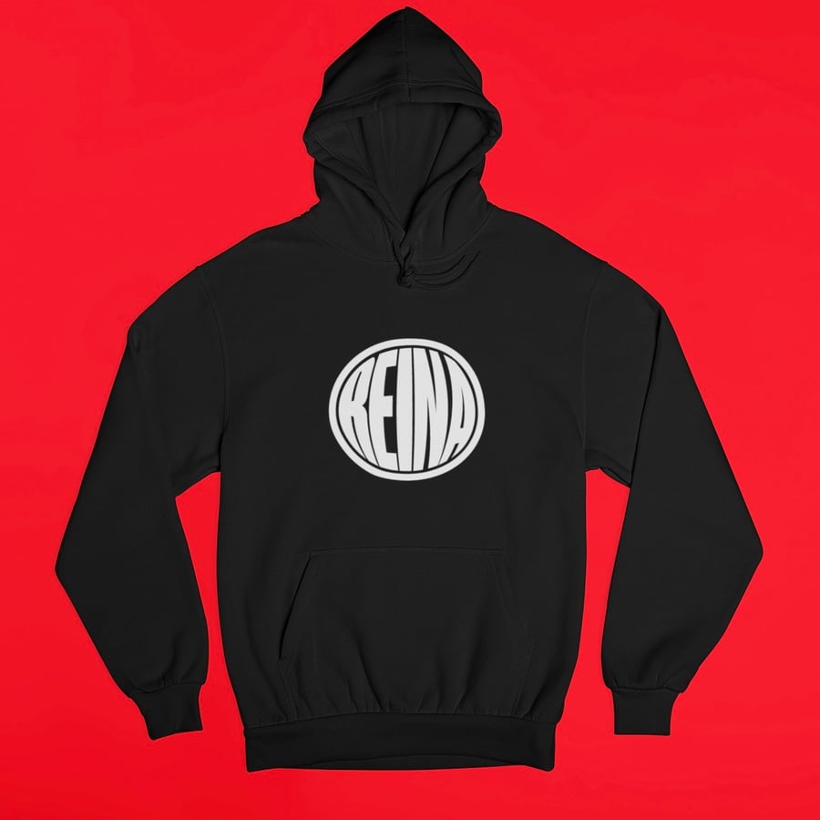 Image of REINA LOGO HOODIE BLACK