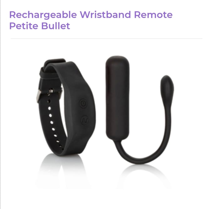 Image of Rechargeable Wristband Remote Petite Bullet