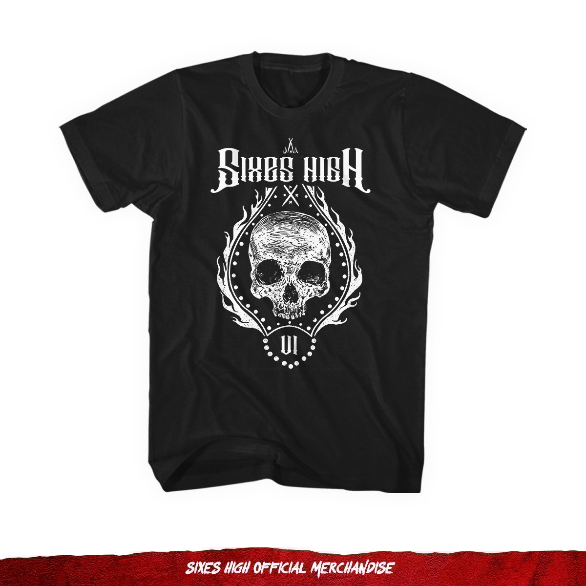 Flame Skull Crest Tee