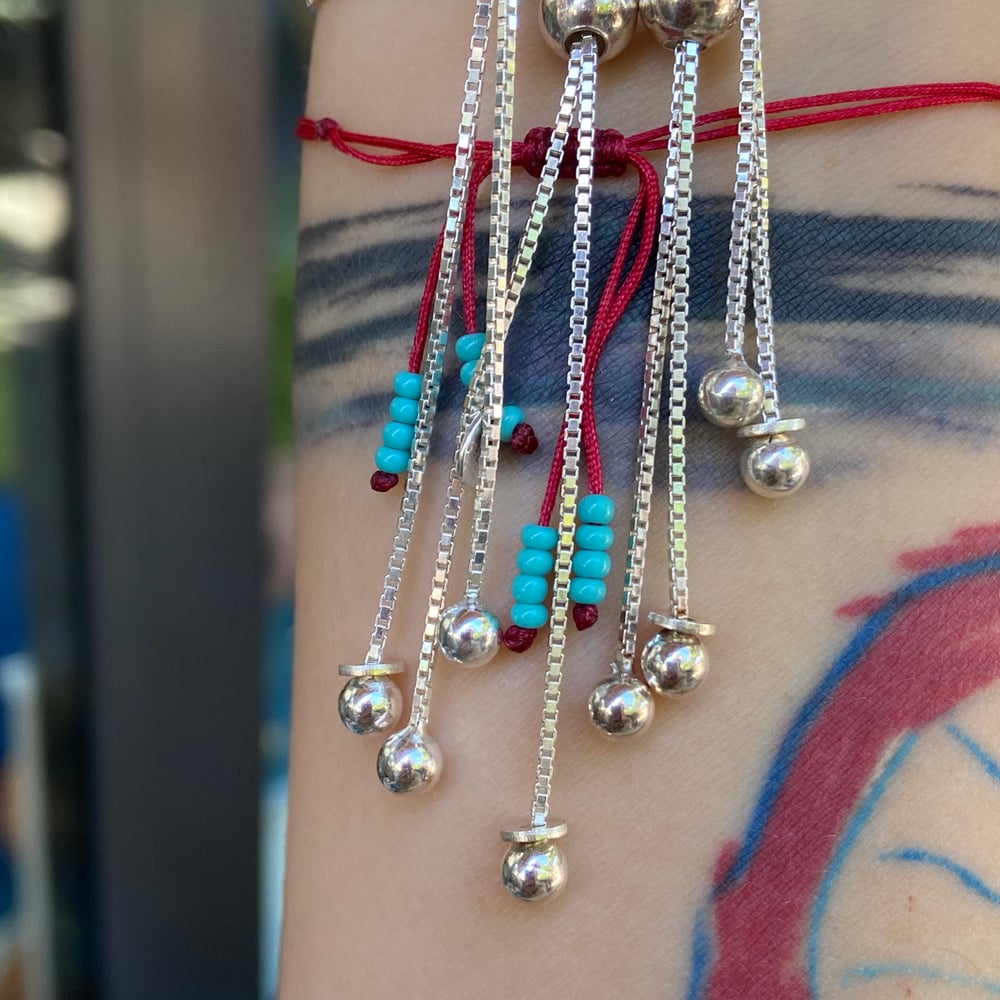 Image of Stone and tiny charm bracelet