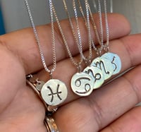 Image 1 of Zodiac sign necklace