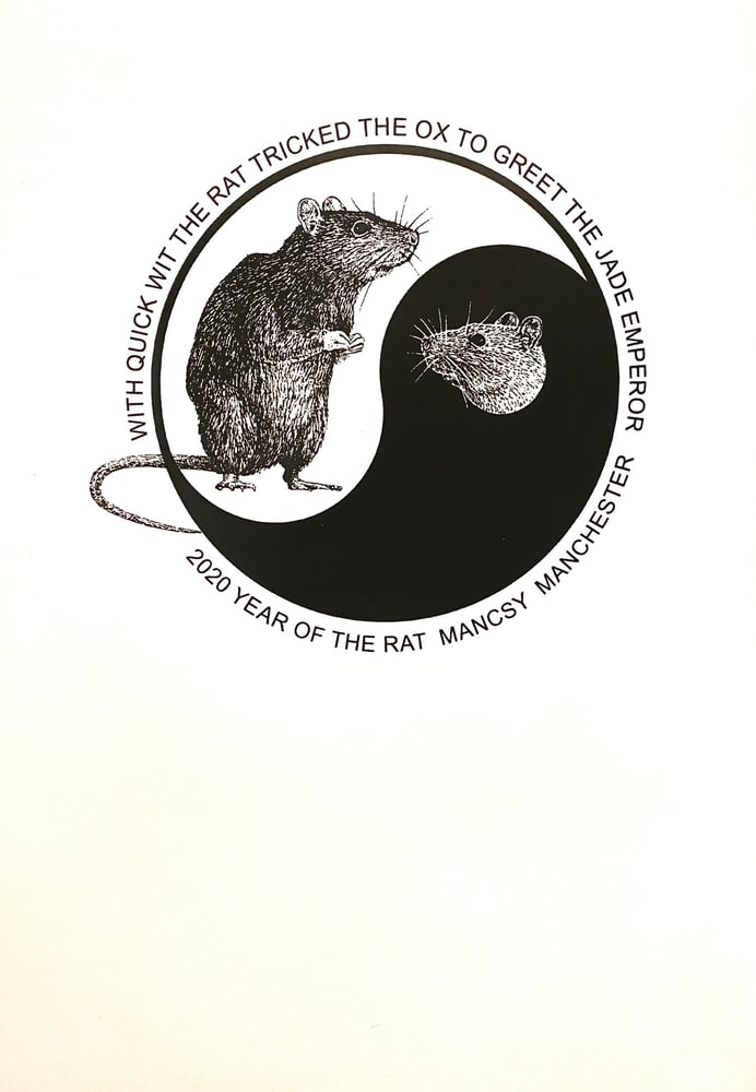 Image of A3 Year of the Rat 2020 screen print
