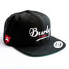 Burly Barber Cap - Black with Silver Burly 