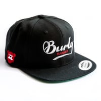 Image 1 of Burly Barber Cap - Black with Silver Burly 