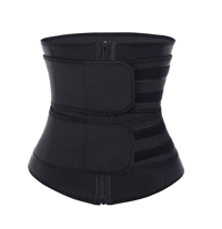 Latex Waist Trainer - Double Compression Straps with Supportive Zipper!