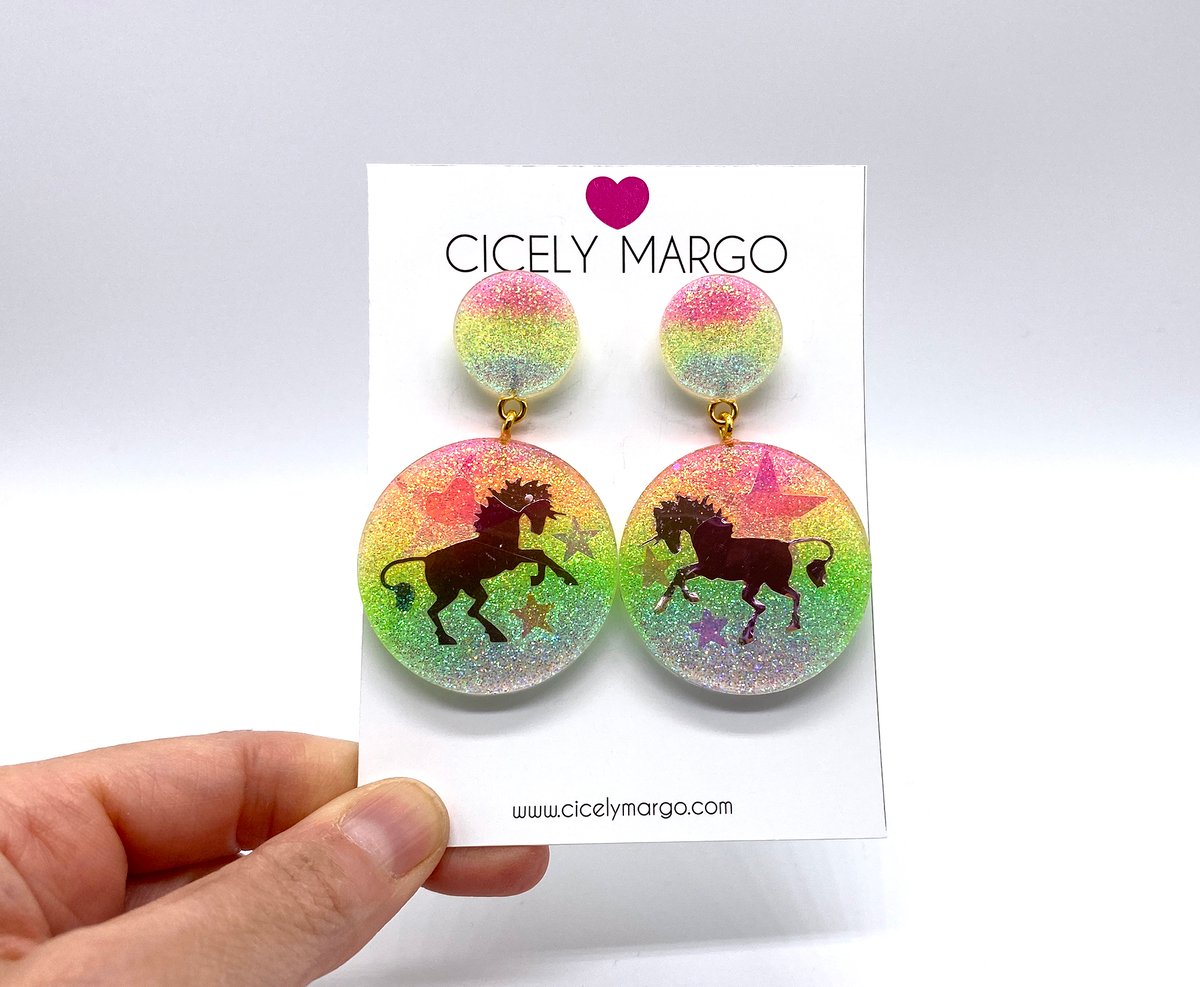 Image of Unicorn Magic Statement Earrings