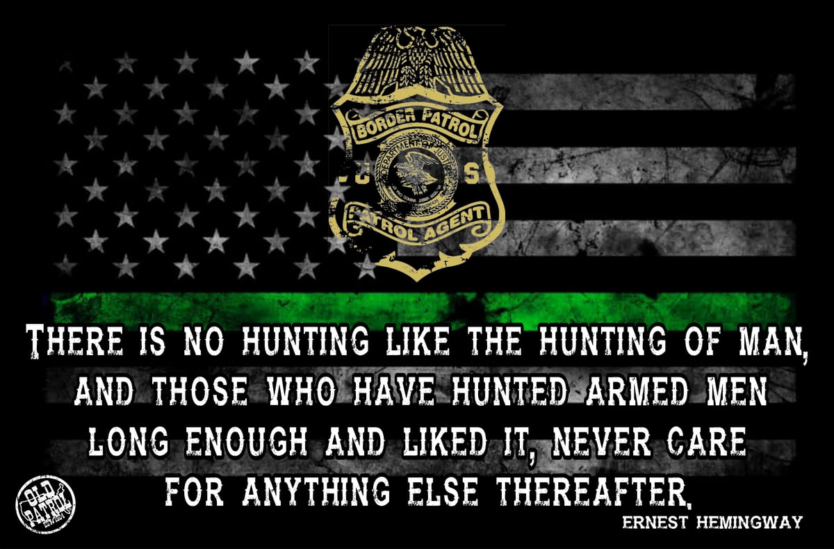 Image of THERE IS NO HUNTING LIKE THE HUNTING OF MAN ~ GREEN LINE POSTER