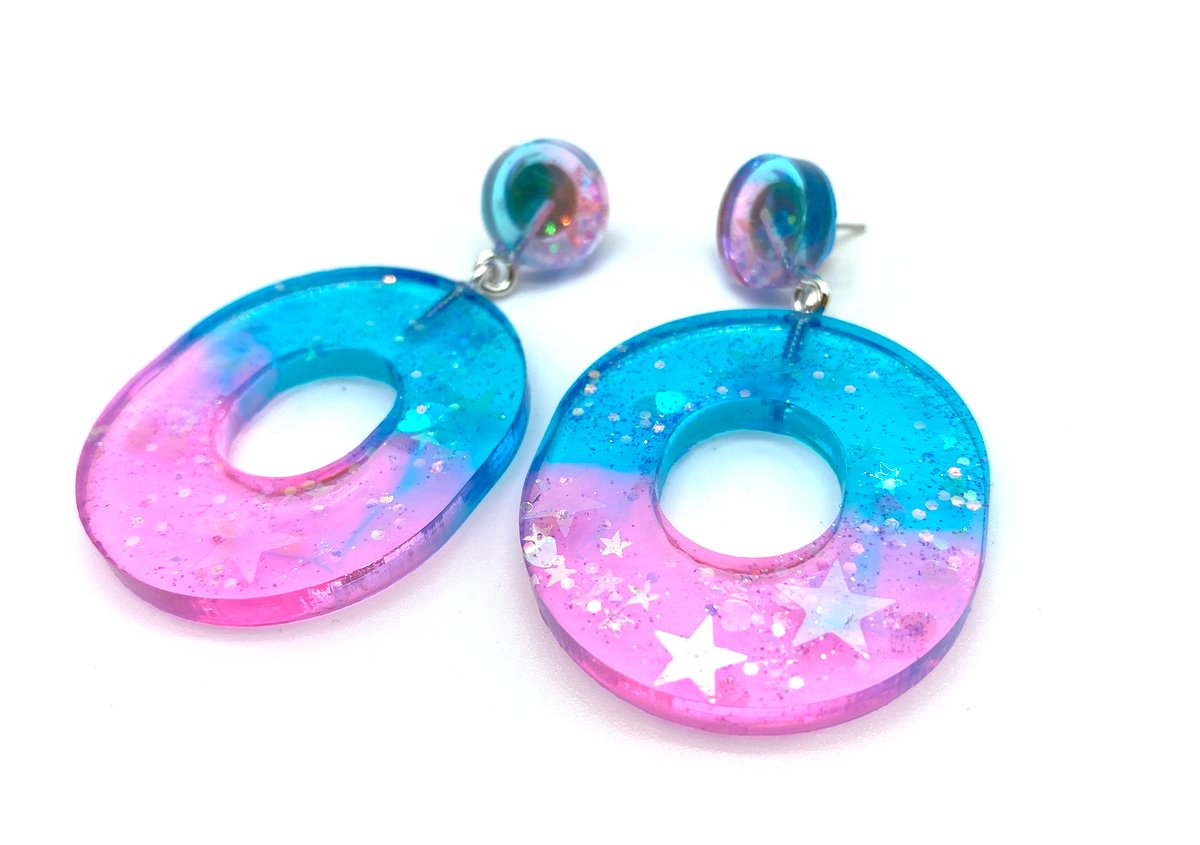 Image of Dreamy Time Statement earrings