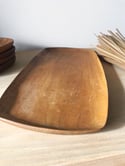 Small and Medium Mid Century Modern Wooden Serving Trays