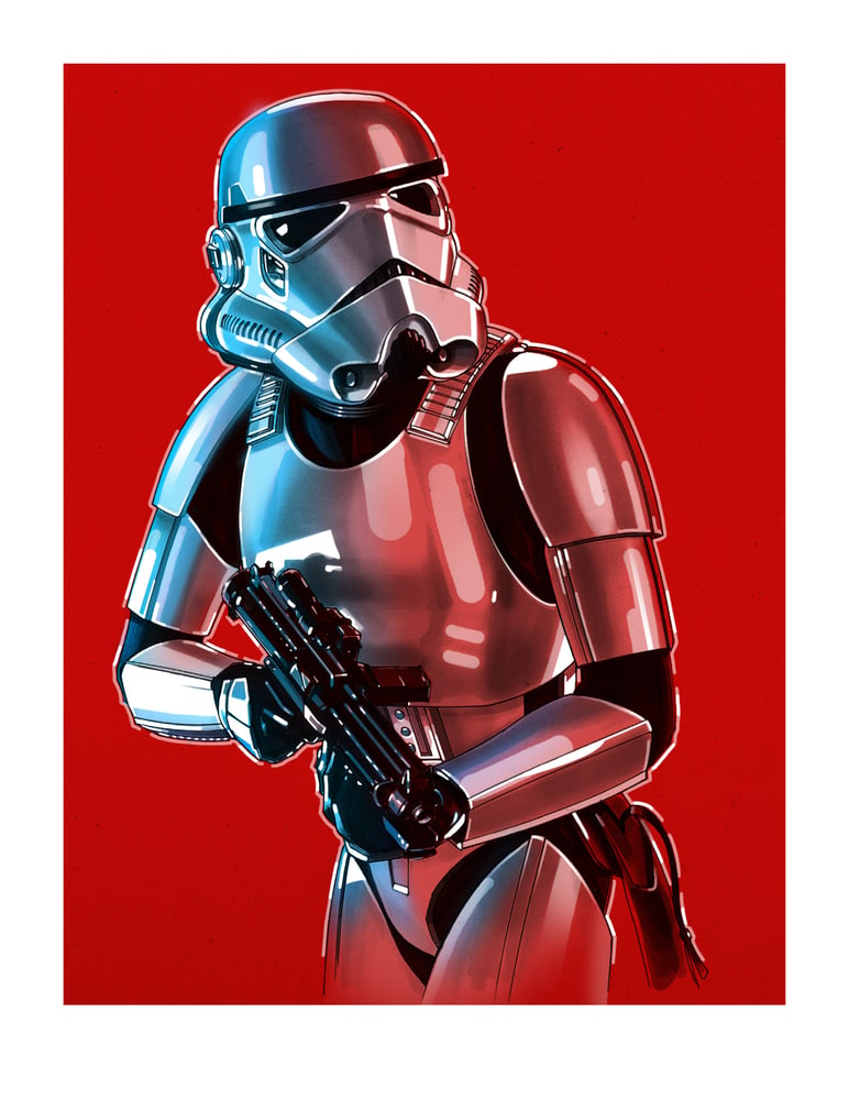 Image of STORMTROOPER: 8 1/2" x 11" OPEN EDITION COLLECTIBLE Giclée PRINT