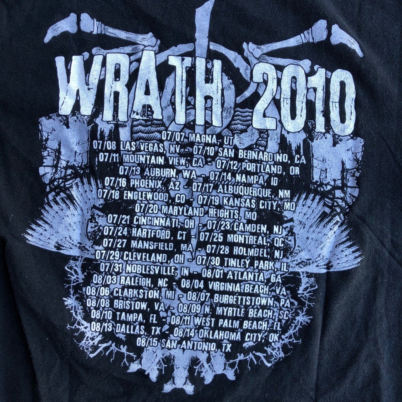 Image of Lamb of God “Wrath 2010” Tour Tee