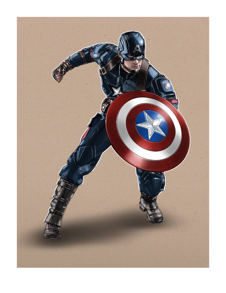 Image of AVENGERS: 8 1/2" x 11" OPEN EDITION COLLECTIBLE Giclée PRINT  