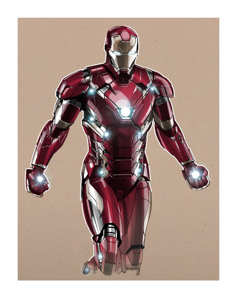 Image of AVENGERS: 8 1/2" x 11" OPEN EDITION COLLECTIBLE Giclée PRINT  