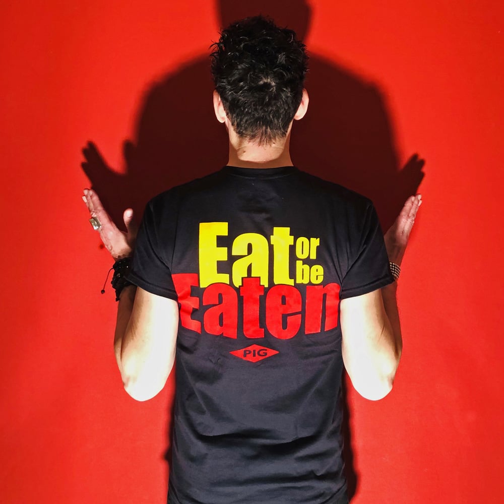 EAT OR BE EATEN Mens T-Shirt
