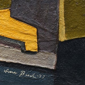 Image of 1977, Abstract  Oil Painting, HUGO ARNE BUCH