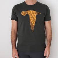 Image 1 of LAST ONES! Men's Seabird T-Shirt - Gold and Charcoal