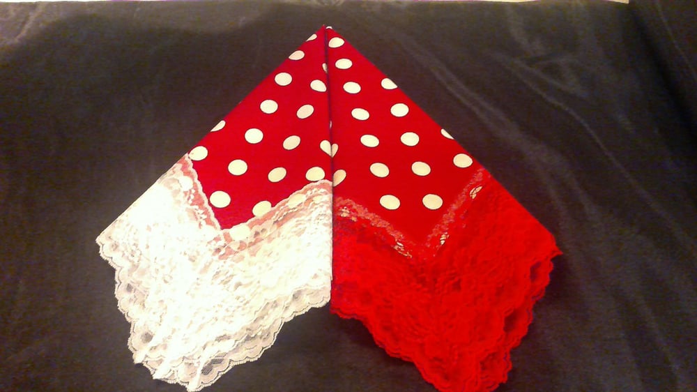 Image of POLKA DOT PRINT HANKIES