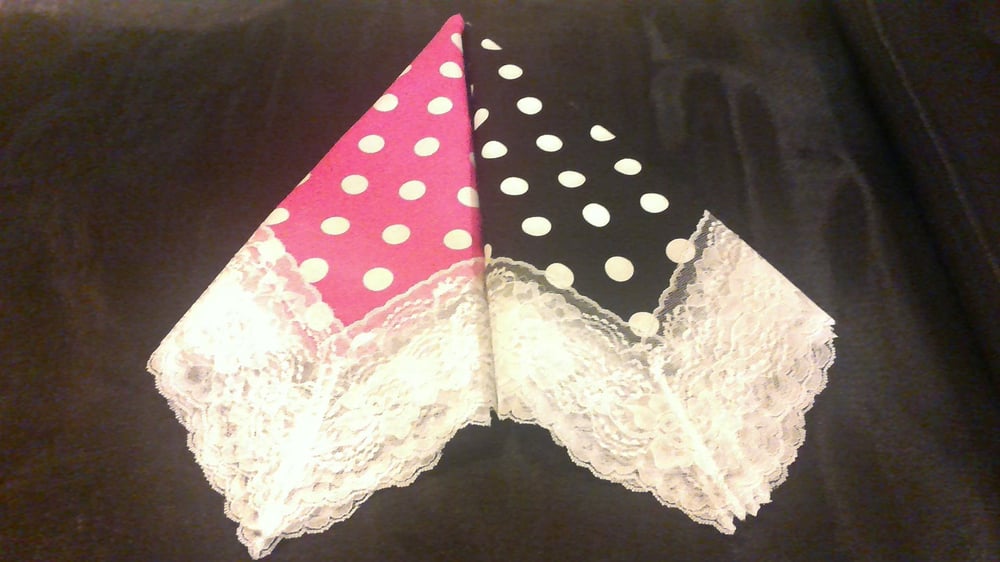 Image of POLKA DOT PRINT HANKIES