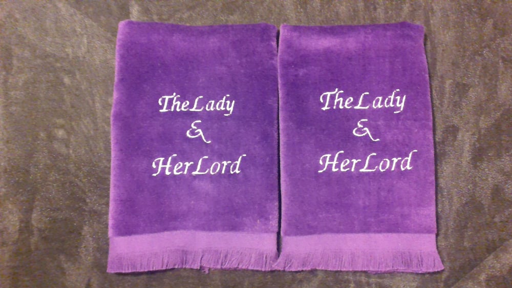 Image of MONOGRAMMED TOWELS