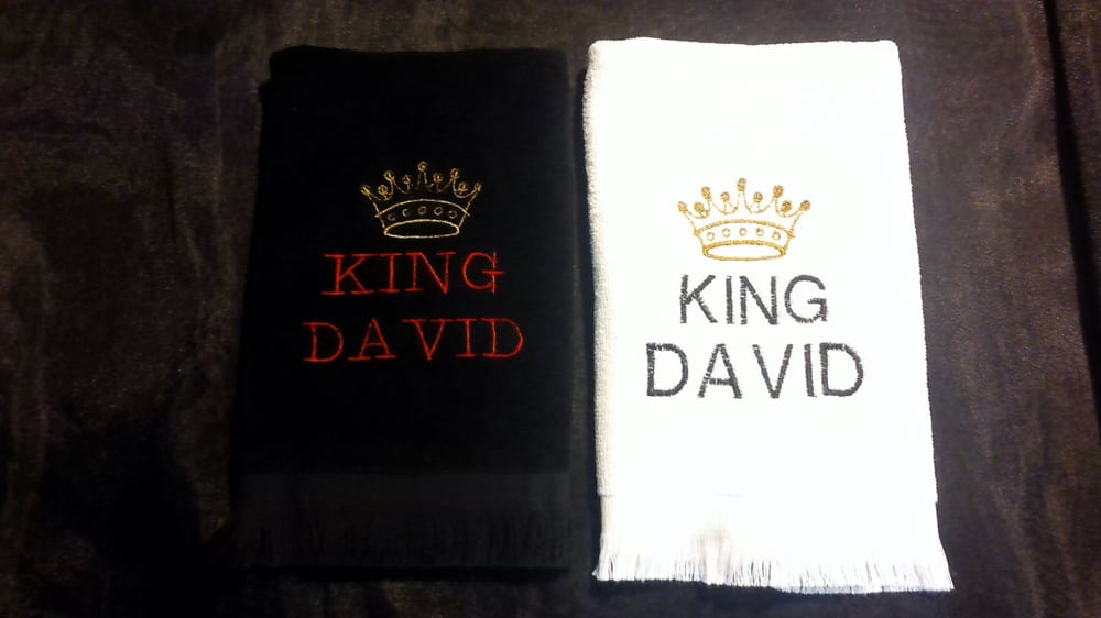 Image of MONOGRAMMED TOWELS