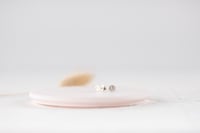 Image 2 of Mini textured studs Recycled silver and brass option