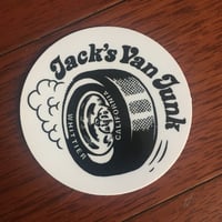 Image 1 of 3 inch Jack’s Van Junk Tire sticker