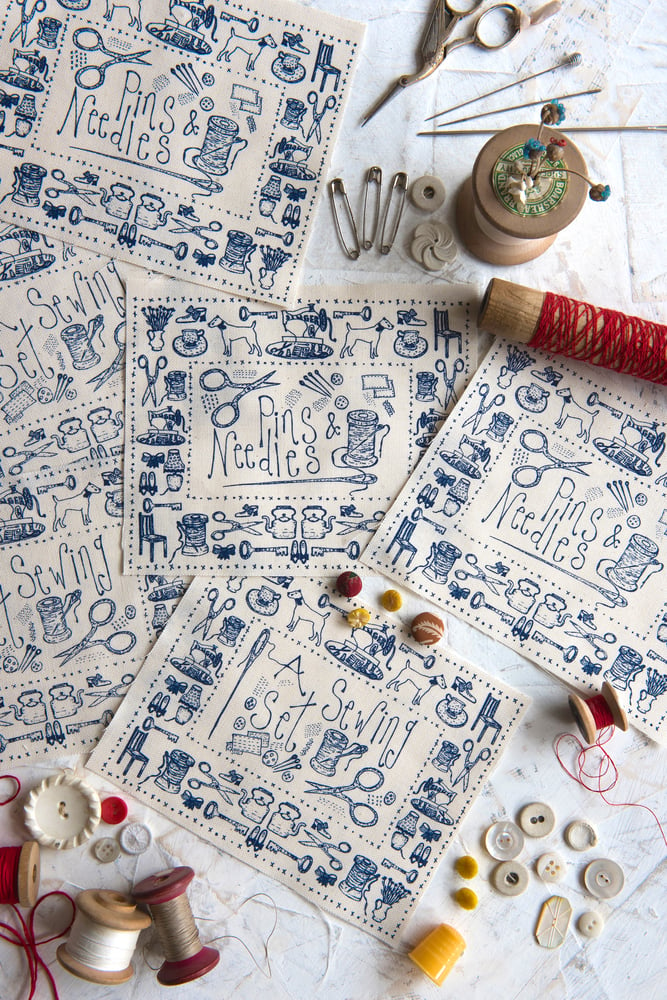 Image of Sewing Themed Embroidery Templates