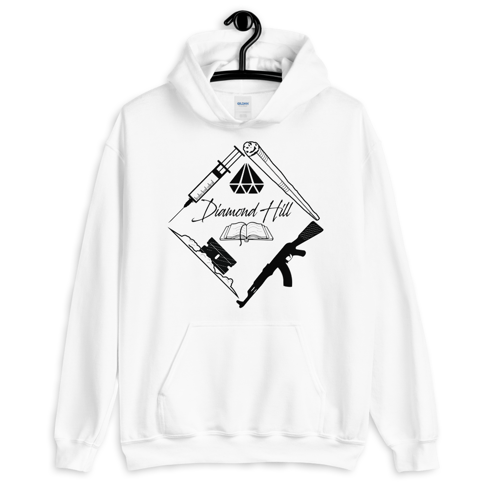 Diamond on sale hoodie white