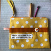 'Avoid Fruit And Nuts, You Are What You Eat' Quote Purse