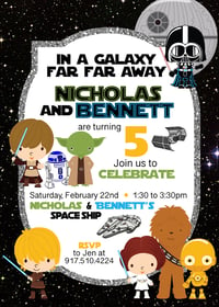 Star Wars Birthday Invitations