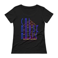 Image 1 of Women's CHI Scoopneck Tee - available in black, white, & yellow