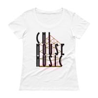 Image 2 of Women's CHI Scoopneck Tee - available in black, white, & yellow