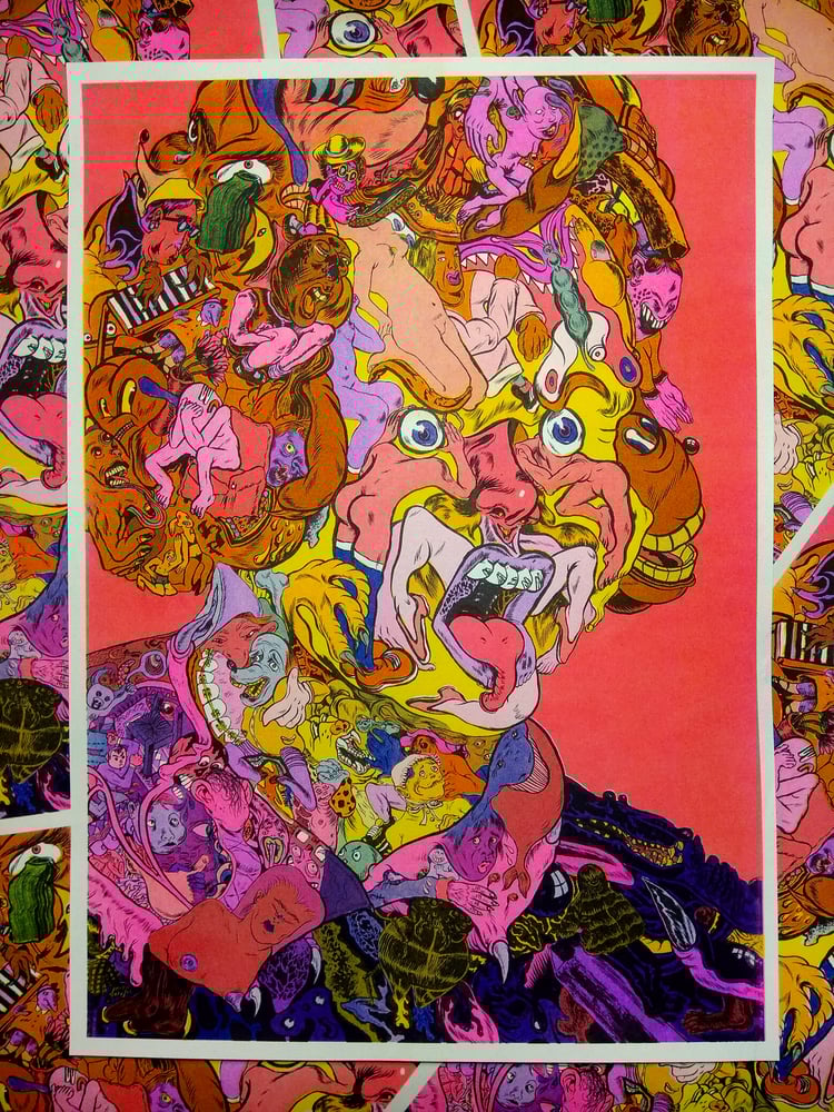 Image of Four Colour Risograph Print (Collaboration with Kati Akraio)